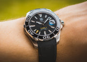  Shop Authentic Tag Heuer Aquaracer Black Dial Black Rubber Strap Watch for Men - WAY111A.FT6151 - Luxxuri