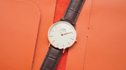  Shop Authentic Daniel Wellington Classic York White Dial Brown Leather Strap Watch For Women - DW00100038 - Luxxuri
