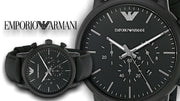 Shop Authentic Emporio Armani Luigi Chronohraph Black Dial Black Leather Strap Watch For Men - AR1970 - Luxxuri