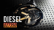  Shop Authentic Diesel Mr Daddy 2.0 Black Dial Black Leather Strap Watch For Men - DZ7350 - Luxxuri