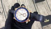  Shop Authentic Guess Pinnacle Chronograph White Dial Blue Leather Strap Watch For Men - W0673G6 - Luxxuri