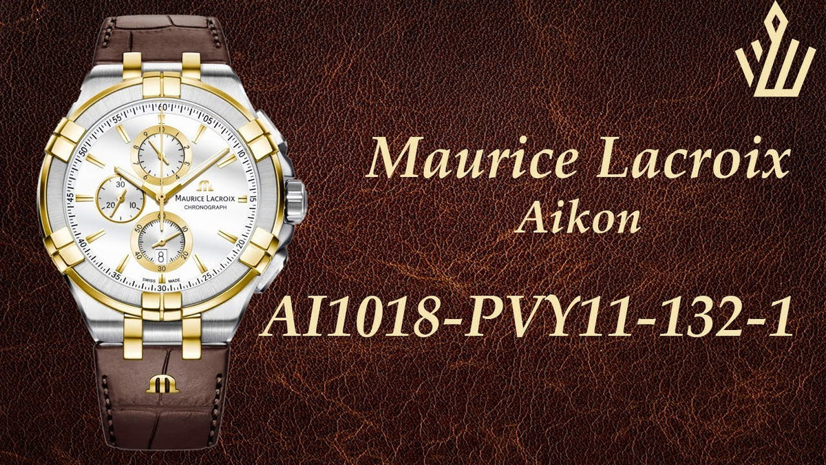  Shop Authentic Maurice Lacroix Aikon Chronograph White Dial Brown Leather Strap Watch For Men - AI1018-PVY11-132-1 - Luxxuri