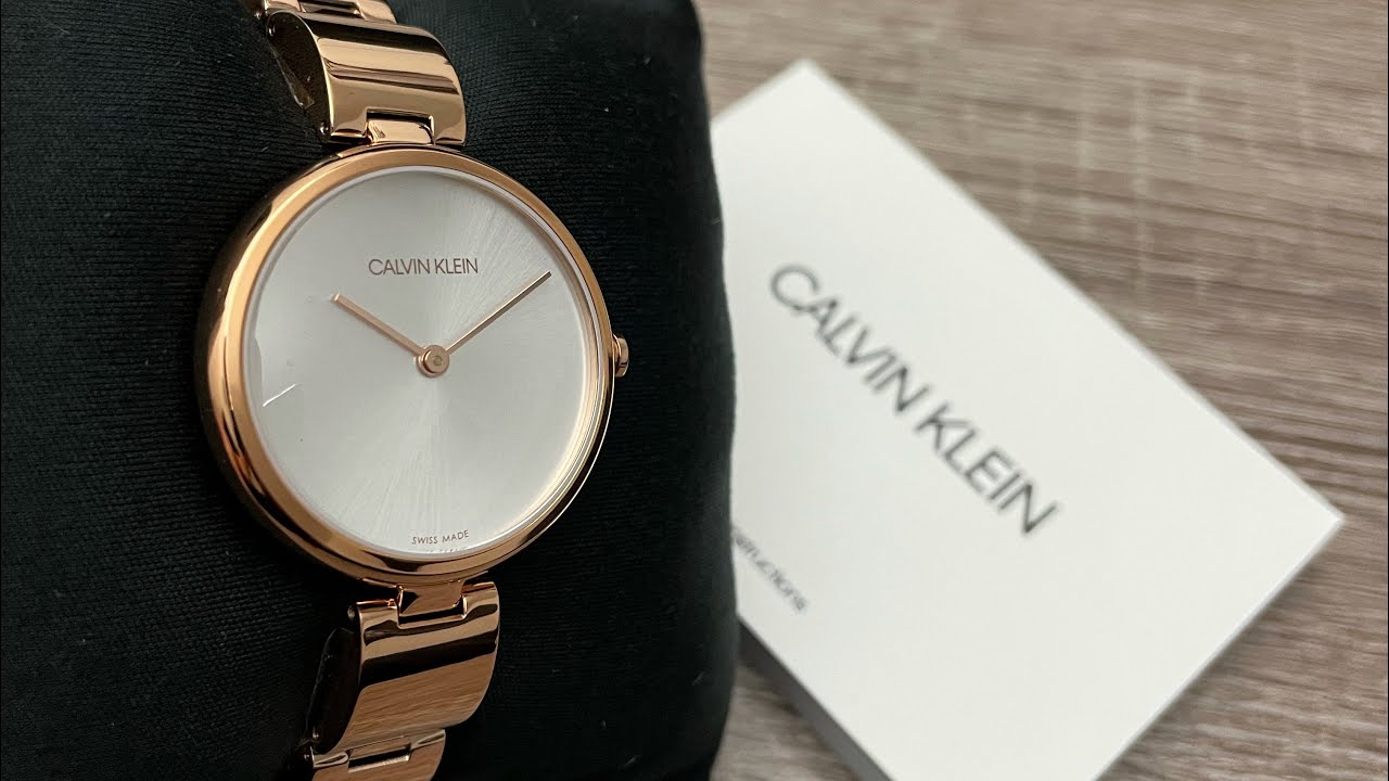  Shop Authentic Calvin Klein Wavy White Dial Rose Gold Steel Strap Watch for Women - K9U23646 - Luxxuri