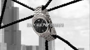  Shop Authentic Emporio Armani Classic Analog Black Dial Silver Steel Strap Watch For Men - AR0369 - Luxxuri