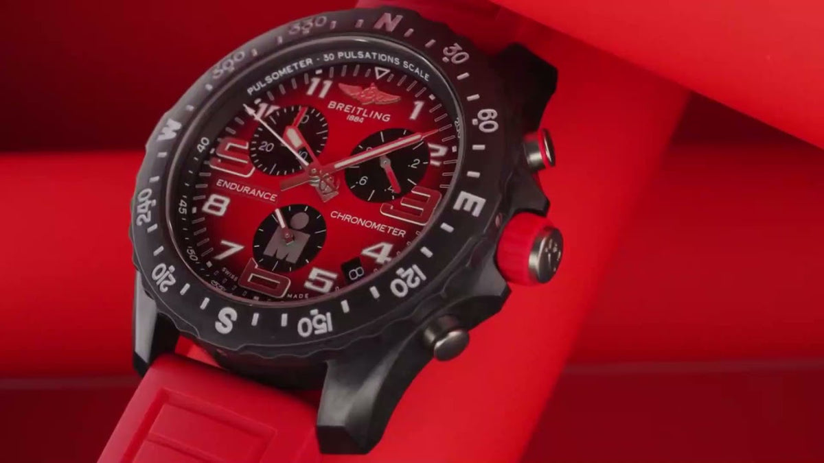  Shop Authentic Breitling Endurance Pro Ironman Red Dial Red Rubber Strap Watch for Men - X823109A1K1S1 - Luxxuri