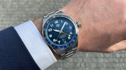  Shop Authentic Tag Heuer Autavia Cosc GMT Automatic Blue Dial Silver Steel Strap Watch for Men - WBE511A.BA0650 - Luxxuri
