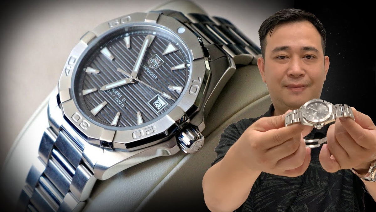  Shop Authentic Tag Heuer Aquaracer Automatic Anthracite Grey Dial Silver Steel Strap Watch for Men - WAY2113.BA0928 - Luxxuri