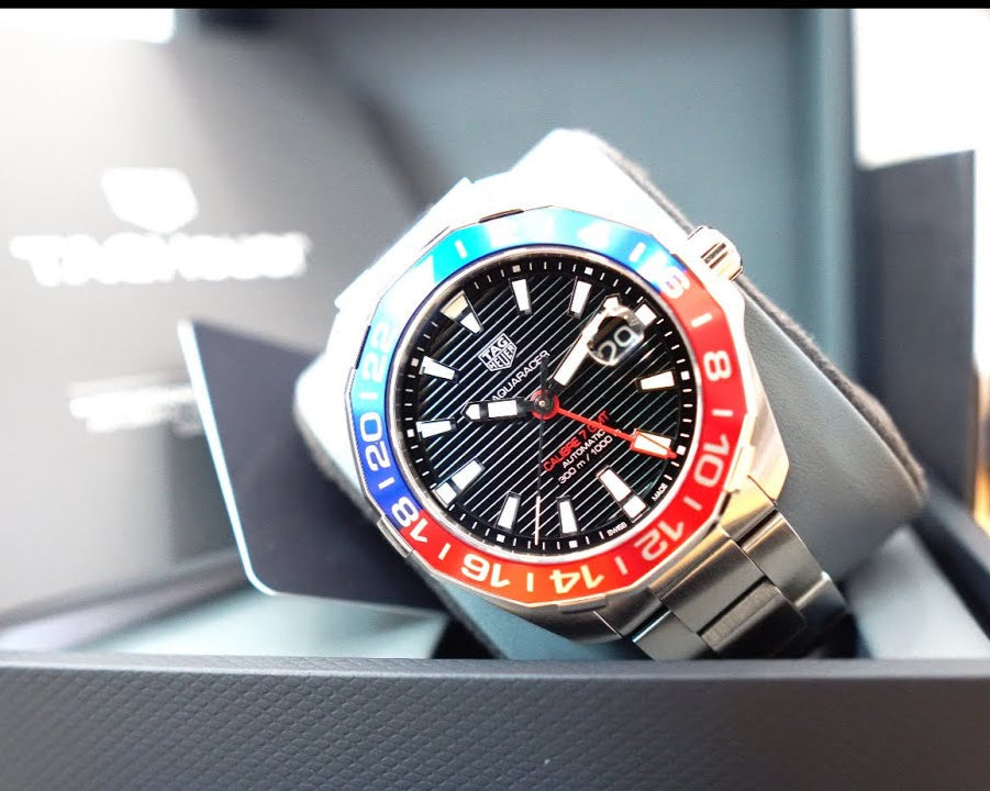  Shop Authentic Tag Heuer Aquaracer Pepsi Black Dial Watch for Men - WAY201F.BA0927 - Luxxuri