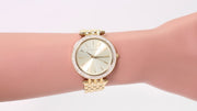  Shop Authentic Michael Kors Darci Silver Dial Gold Stainless Steel Strap Watch for Women - MK3191 - Luxxuri