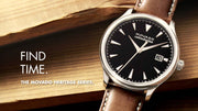  Shop Authentic Movado Heritage Calendoplan Black Dial Brown Leather Strap Watch for Men - 3650001 - Luxxuri