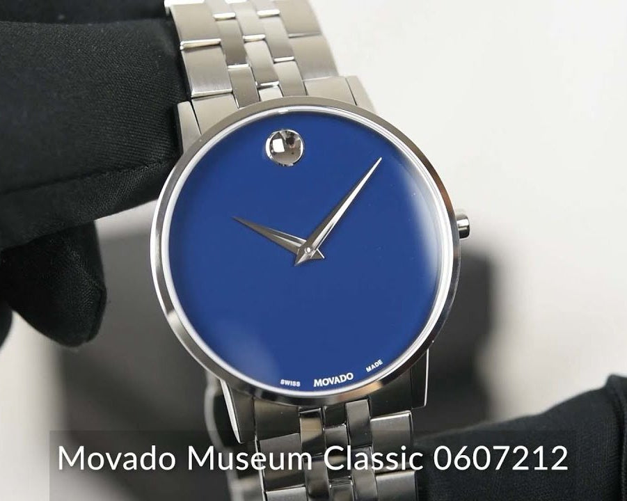  Shop Authentic Movado Museum Classic Blue Dial Silver Steel Strap Watch for Men - 0607212 - Luxxuri