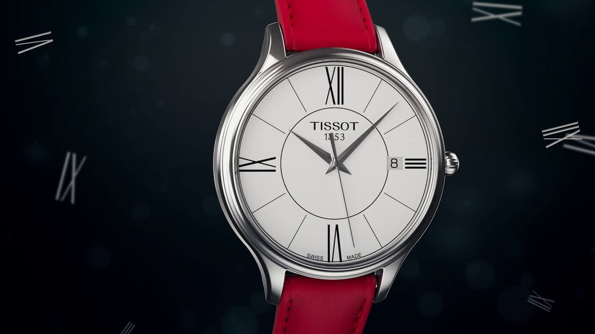  Shop Authentic Tissot Bella Ora Round White Dial Black Leather Strap Watch For Women - T103.210.16.018.00 - Luxxuri