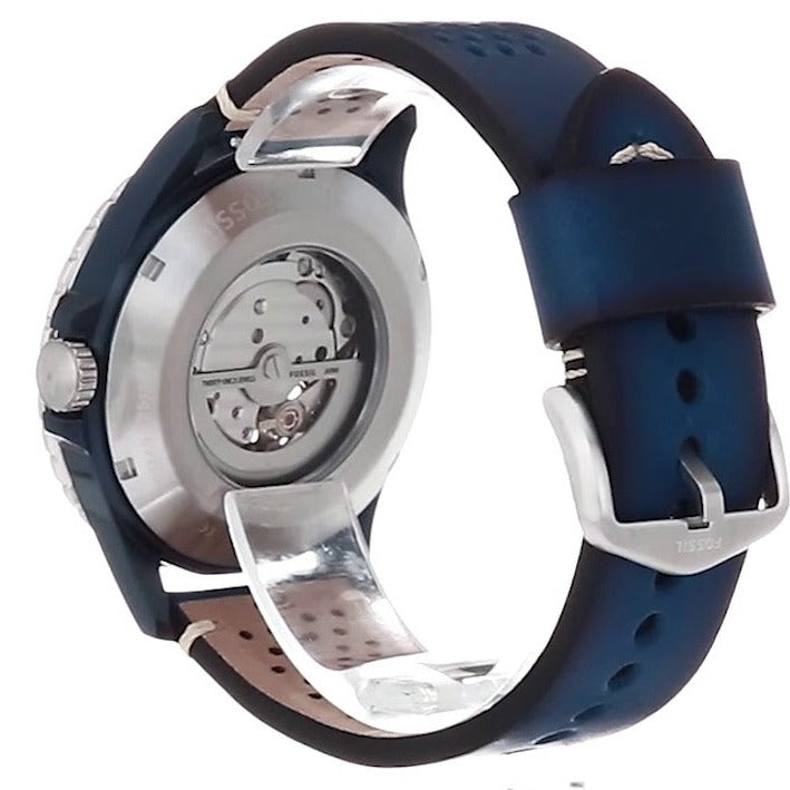  Shop Authentic Fossil Sport 54 Day Date Black Dial Black Leather Strap Watch for Men - FS5321 - Luxxuri
