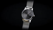  Shop Authentic Calvin Klein Minimal Grey Dial Silver Mesh Bracelet Watch for Women - K3M231Y3 - Luxxuri
