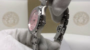  Shop Authentic Versace Hellenyium Pink Dial Silver Steel Strap Watch for Women - V12010015 - Luxxuri