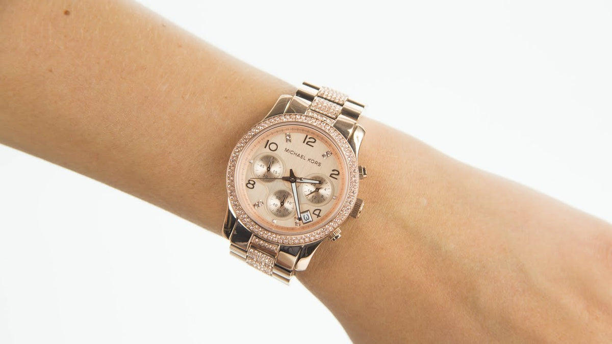  Shop Authentic Michael Kors Runway Gold Dial Gold Steel Strap Watch for Women - MK5827 - Luxxuri
