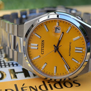  Shop Authentic Citizen Tsuyosa Automatic Yellow Dial Silver Steel Strap Watch for Men - NJ0150-81Z - Luxxuri