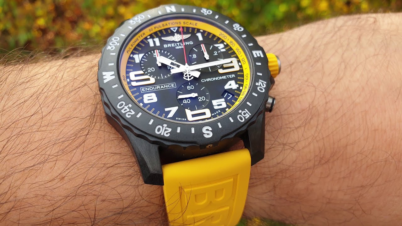  Shop Authentic Breitling Endurance Pro Black Dial Yellow Rubber Strap Watch for Men - X82310A41B1S1 - Luxxuri