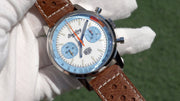  Shop Authentic Breitling Top Time Deus Limited Edition White Dial Brown Leather Strap Watch for Men - A233112A1A1X1 - Luxxuri
