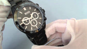  Shop Authentic Hugo Boss Ikon Chronograph Black Dial Black Steel Strap Watch for Men - 1512961 - Luxxuri