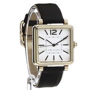  Shop Authentic Marc Jacobs Vic Silver Dial Black Leather Strap Watch for Women - MJ1437 - Luxxuri