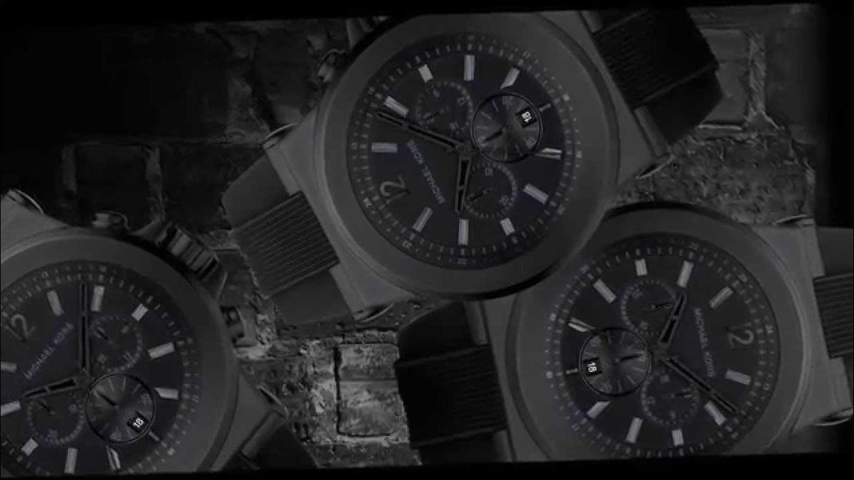  Shop Authentic Michael Kors Dylan Black Dial Black Rubber Strap Watch for Men - MK8152 - Luxxuri