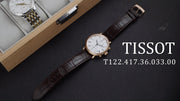  Shop Authentic Tissot Carson Premium Chronograph Silver Dial Brown Leather Strap Watch For Men - T122.417.36.033.00 - Luxxuri