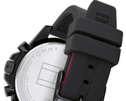  Shop Authentic Tommy Hilfiger Mason Black Dial Black Rubber Strap Watch for Men - 1791793 - Luxxuri