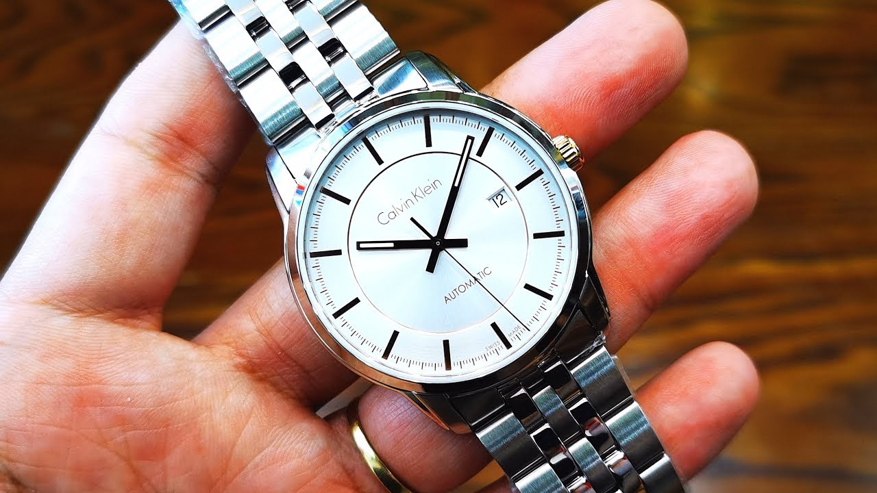  Shop Authentic Calvin Klein Infinity Silver Dial Silver Steel Strap Watch for Men - K5S34B46 - Luxxuri