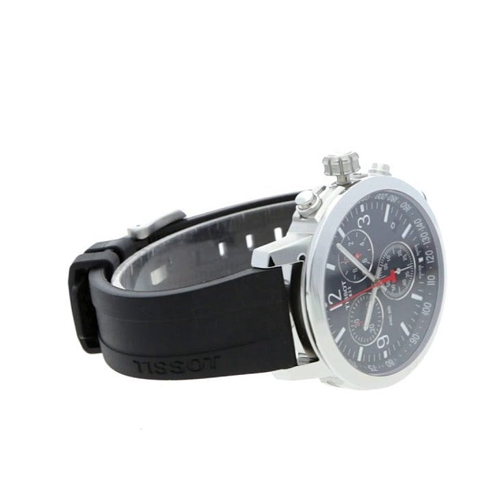  Shop Authentic Tissot PRC 200 Chronograph Black Dial Black Rubber Strap Watch for Men - T114.417.17.057.00 - Luxxuri