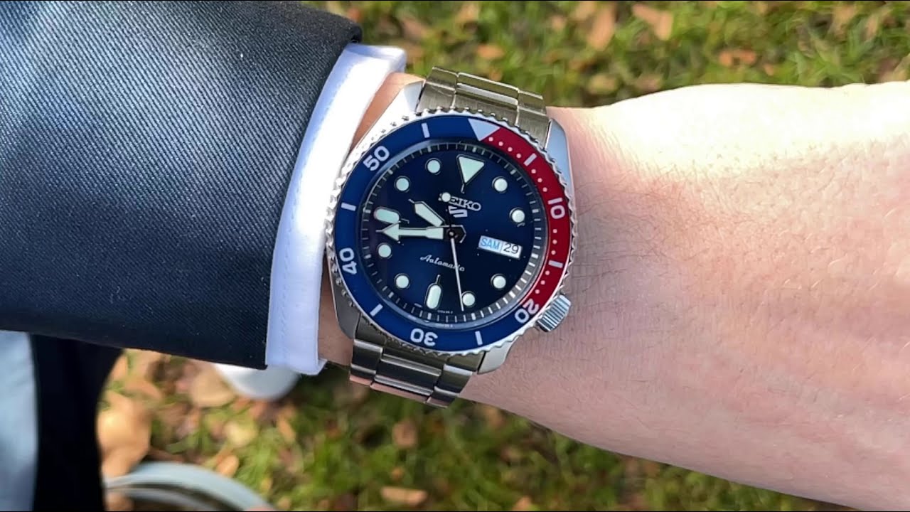  Shop Authentic Seiko 5 Sports Automatic Blue Dial Silver Steel Strap Watch For Men - SRPD53K1 - Luxxuri