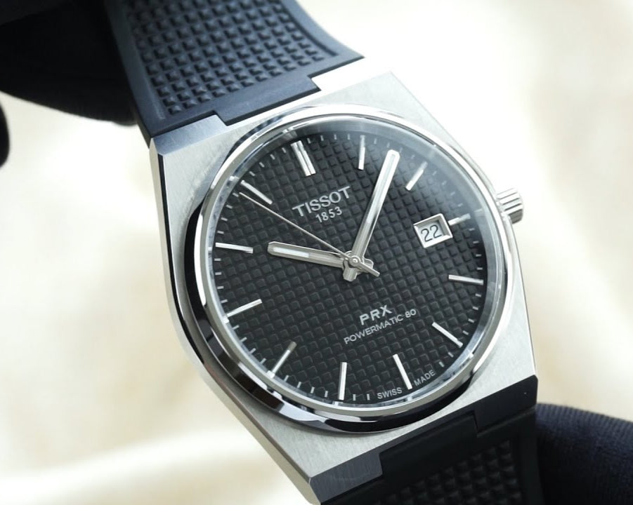  Shop Authentic Tissot PRX Powermatic 80 Black Dial Black Rubber Strap Watch for Men - T137.407.17.051.00 - Luxxuri