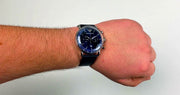  Shop Authentic Emporio Armani Aviator Quartz Blue Dial Blue Leather Strap Watch For Men - AR11335 - Luxxuri
