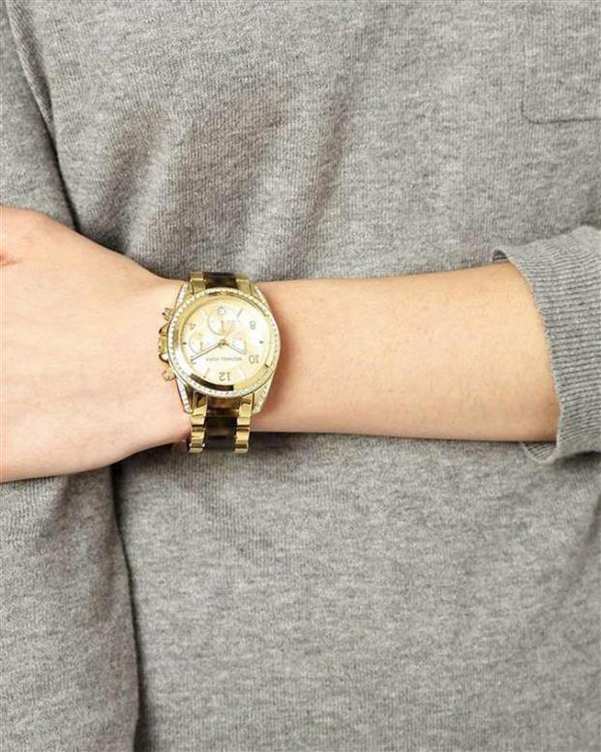  Shop Authentic Michael Kors Blair Gold Dial Two Tone Steel Strap Watch for Women - MK6094 - Luxxuri