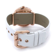  Shop Authentic Marc Jacobs Amy White Dial White Leather Strap Watch for Women - MBM1180 - Luxxuri