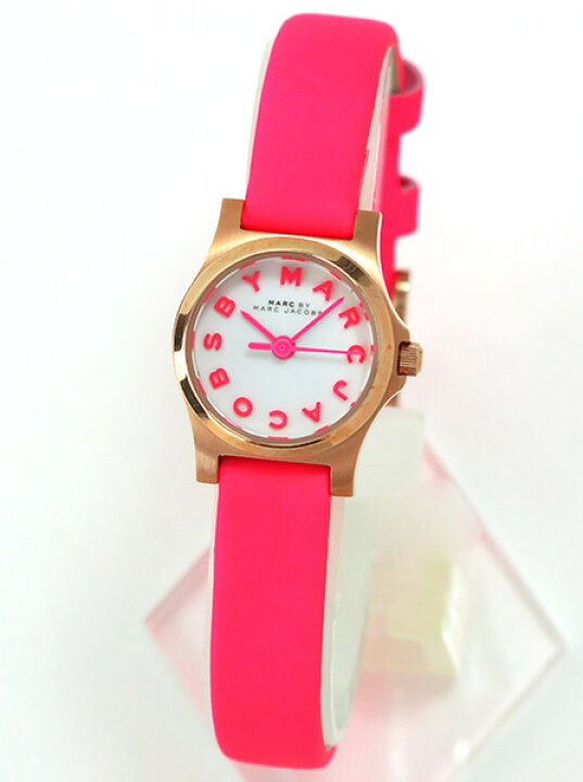  Shop Authentic Marc Jacobs Henry White Dial Pink Leather Strap Watch for Women - MBM1237 - Luxxuri