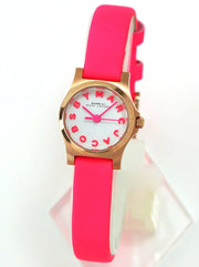  Shop Authentic Marc Jacobs Henry White Dial Pink Leather Strap Watch for Women - MBM1237 - Luxxuri