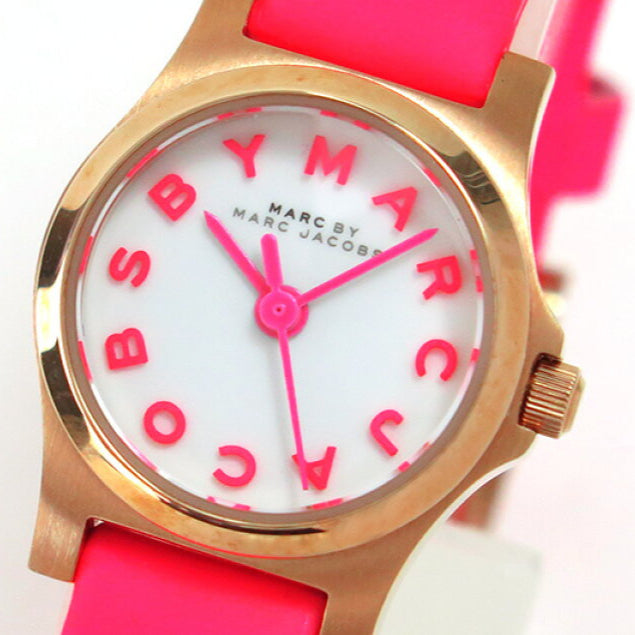  Shop Authentic Marc Jacobs Henry White Dial Pink Leather Strap Watch for Women - MBM1237 - Luxxuri