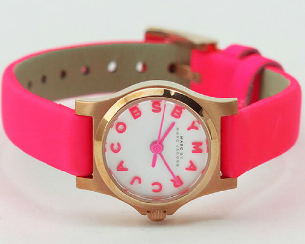  Shop Authentic Marc Jacobs Henry White Dial Pink Leather Strap Watch for Women - MBM1237 - Luxxuri