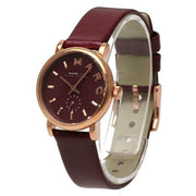  Shop Authentic Marc Jacobs Baker Maroon Dial Maroon Leather Strap Watch for Women - MBM1271 - Luxxuri