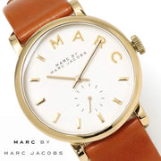  Shop Authentic Marc Jacobs Baker White Dial Brown Leather Strap Watch for Womern - MBM1316 - Luxxuri