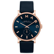  Shop Authentic Marc Jacobs Baker Navy Blue Dial Navy Blue Leather Strap Watch for Women - MBM1329 - Luxxuri