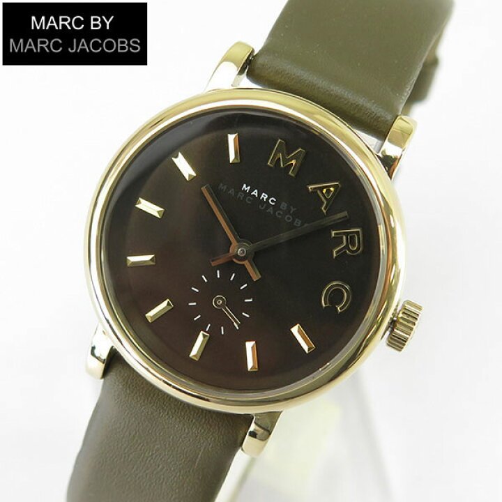  Shop Authentic Marc Jacobs Baker Olive Dial Olive Leather Strap Watch for Women - MBM1330 - Luxxuri