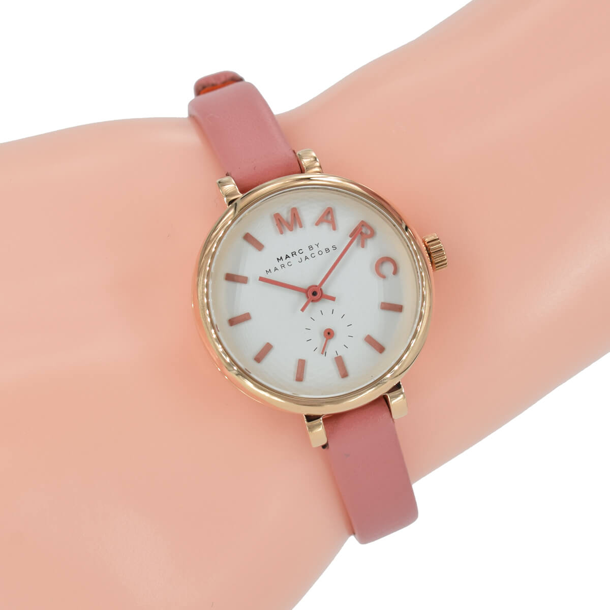  Shop Authentic Marc Jacobs Sally White Dial Orange Leather Strap Watch for Women - MBM1355 - Luxxuri