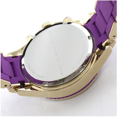  Shop Authentic Marc Jacobs Rock Chronograph Purple Dial Purple Silicone Strap Watch for Women - MBM2549 - Luxxuri