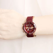  Shop Authentic Marc Jacobs Rock Chronograph Red Dial Red Silicone Strap Watch for Women - MBM2596 - Luxxuri