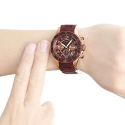  Shop Authentic Marc Jacobs Rock Chronograph Red Dial Red Silicone Strap Watch for Women - MBM2596 - Luxxuri