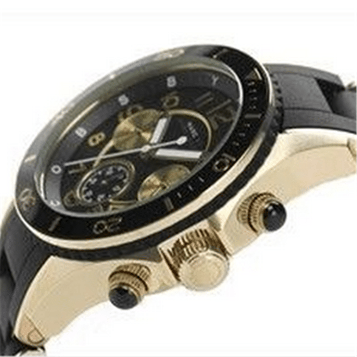 Shop Authentic Marc Jacobs Rock Chronograph Black Dial Black Silicone Strap Watch for Women - MBM2598 - Luxxuri