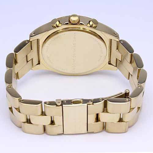  Shop Authentic Marc Jacobs Blade Chronograph White Dial Gold Steel Strap Watch for Women - MBM3081 - Luxxuri