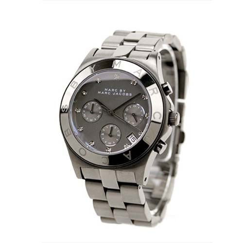  Shop Authentic Marc Jacobs Blade Chronograph Black Dial Black Steel Strap Watch for Women - MBM3103 - Luxxuri